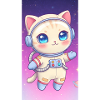 Chaton astronaute