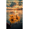 Inspirational Sunset Quote with Flowers