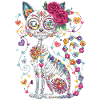 Sugar Skull Cat – Día de los Muertos