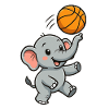 Little elephant basketball