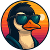 Cool Penguin Sunglasses Summer Cartoon