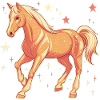 Cheval avec des étoiles