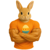 Easter Bunny with Muscles - Funny