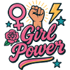 Girl Power Feminism Design