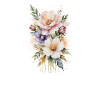 Ätherisches Aquarell Blumenstrauß