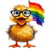 DUCK RAINBOW FLAG
