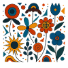 Abstrakte Blumen