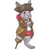 Lapin Pirate Jambe de Bois