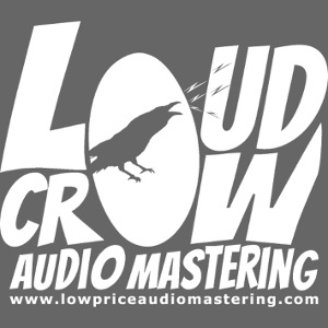 Loud Crow Audio Mastering Logo White