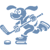 Dackel Eishockey Silhouette Minimalistisch