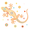 Mosaik-Eidechse – Farbenfrohes Tierdesign