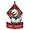 Punk Swan: The feathered rebel.
