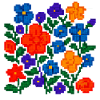 Pixelblumen – Retro Floral Esthetik