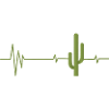 Saguaro Cactus Cacti Lover Heartbeat