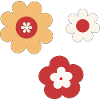 Fleurs rétro classiques