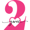 Digit Two 2 with Heart