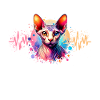 Sphynx Cat Heartline Chat Nu