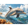 Springender Delfin Tümmler Meeressäuger