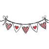 Heart Garland Hearts