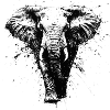 Graffiti Elephant Ink