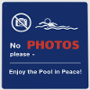 Photo : Panneau d’interdiction pour les piscines