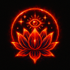 Cosmic Bloom – Spiritual Lotus Mandala Eye