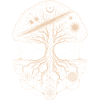 Mystischer Baum des Lebens Geometrie Kunst