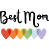 Regenbogenherz Best Mom Design