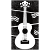 Ukulele meets geometry black