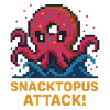 Snacktopus Attack Pixel Donut Kraken