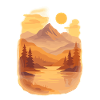 Mountain glow