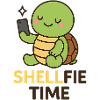 Shellfie Time – Cute Turtle Selfie