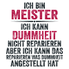 Lustiger Meister Spruch Geschenk