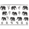 Yoruba Elephants (Black)