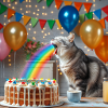 Chat Arc-en-ciel