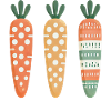 Cute Carrot Pattern Easter Joy