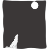 Wolf Howl Line Art