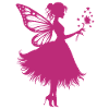 Magical fairy with flower