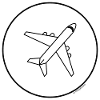 flugzeug minimalistisch