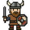 wikinger comic pixel