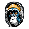 Music Monkey Chimpanzee Headphones as a Gift Idea