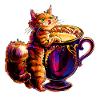 Katzen Design, Milch Tasse V1