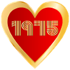 Congratulations Heart Birthday 1975