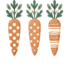 Cute Easter Carrot Pattern