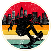 Urban Sunset Skate Silhouette