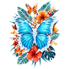 Papillon, Fleurs, Entomologiste