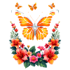 Papillon, Monarque, Fleurs, Entomologiste