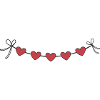 Heart Garland Garland Hearts