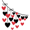 Heart Garland Many Hearts