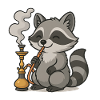 Water Pipe Raccoon Gift